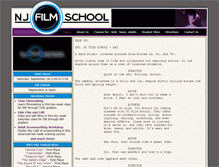 Tablet Screenshot of njfilmschool.com